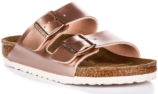 Birkenstock Arizona Kids Bs in Koper voor Junioren | Normale Pasvorm