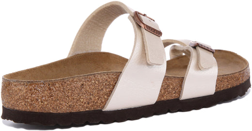 Sandalias Birkenstock Mayari en Birko Flor para mujer en crema