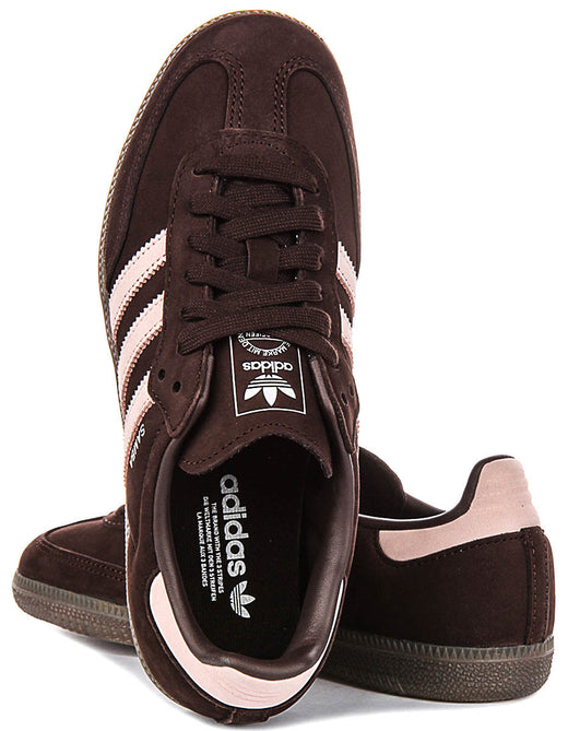 Adidas Samba OG W en marron foncé rose pour femmes