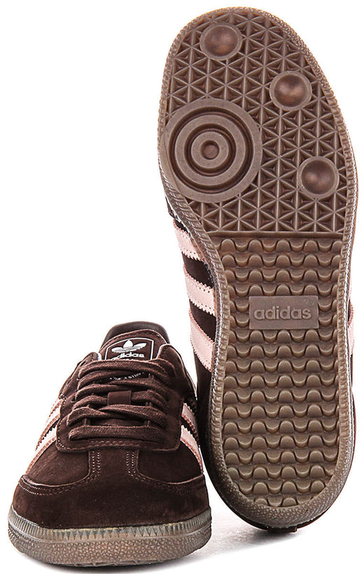 Adidas Samba OG W en marron foncé rose pour femmes