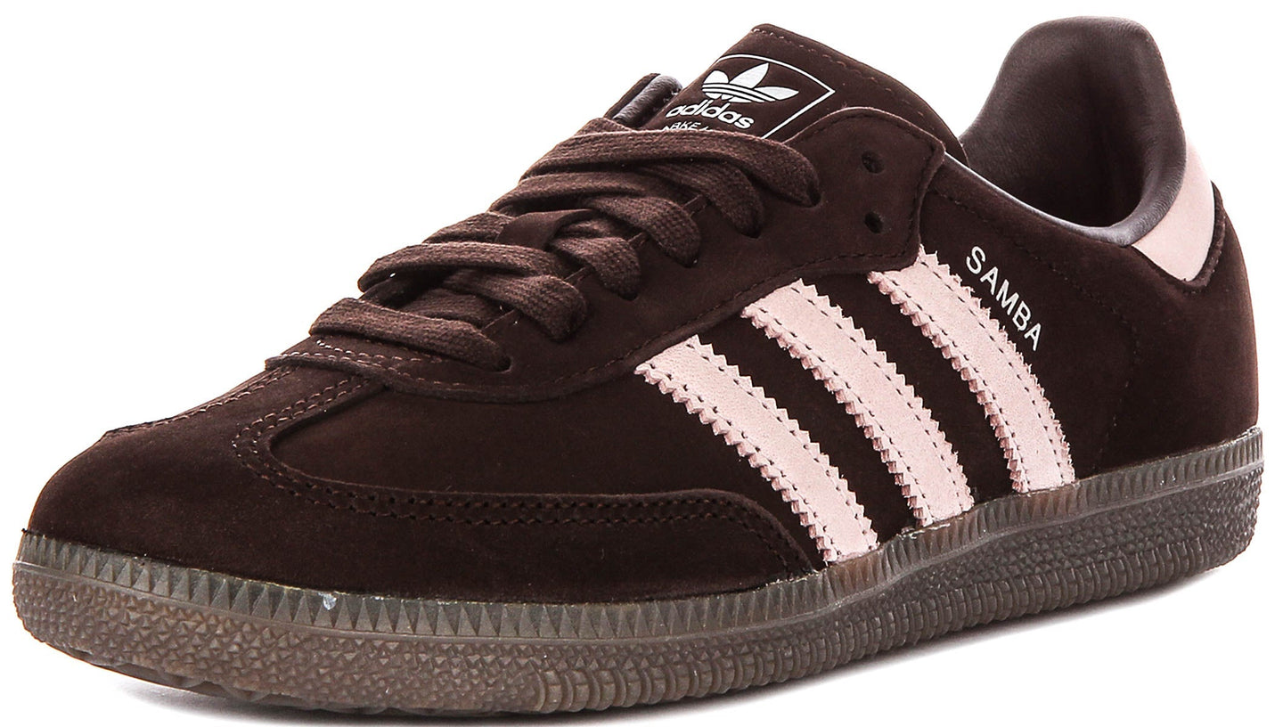 Adidas Samba OG W en marron foncé rose pour femmes