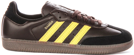Adidas Samba OG In Donkerbruin Geel Voor Heren