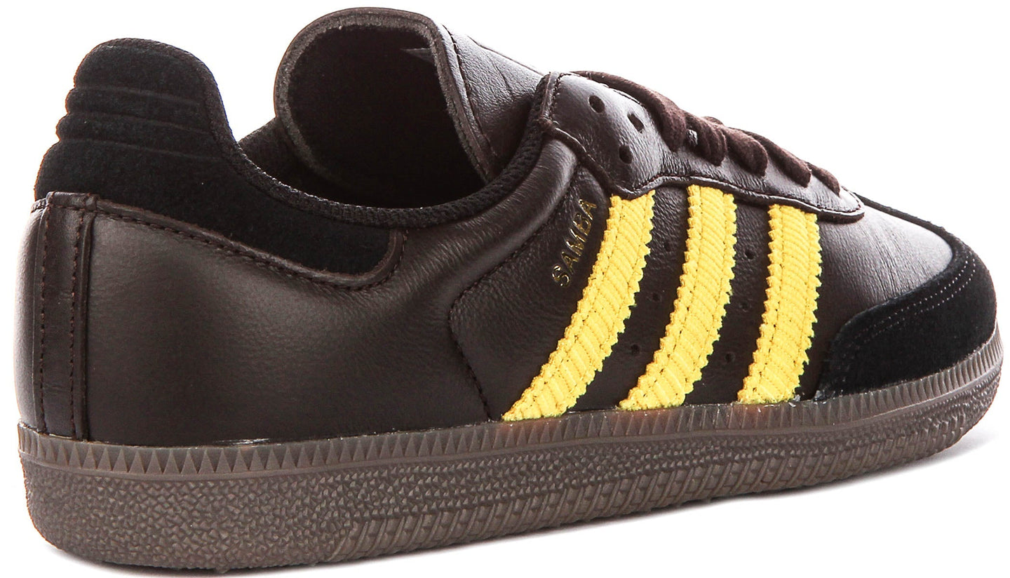 Adidas Samba OG In Donkerbruin Geel Voor Heren