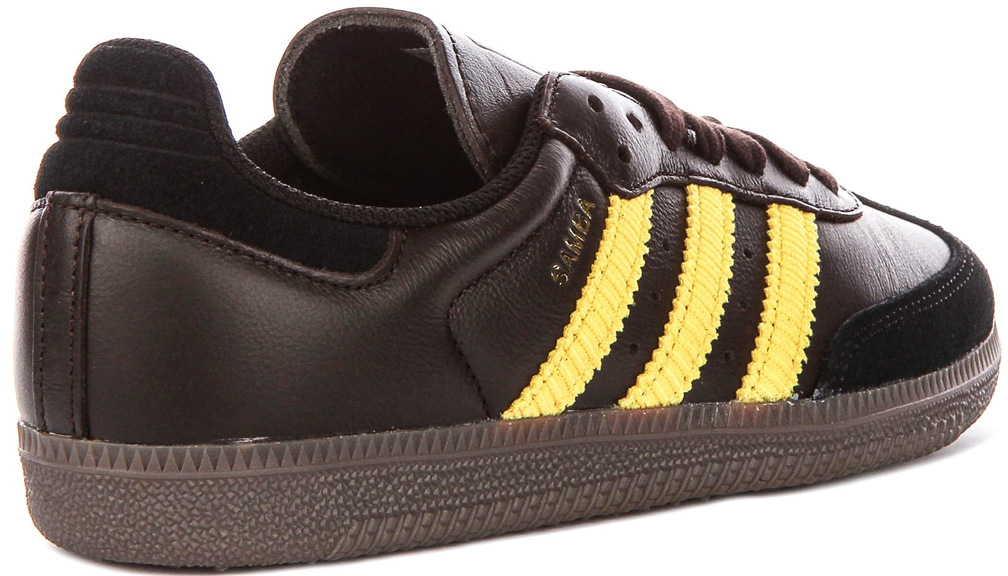 Adidas Samba OG In Dark Brown Yellow For Men