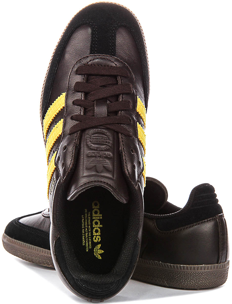 Adidas Samba OG In Donkerbruin Geel Voor Heren