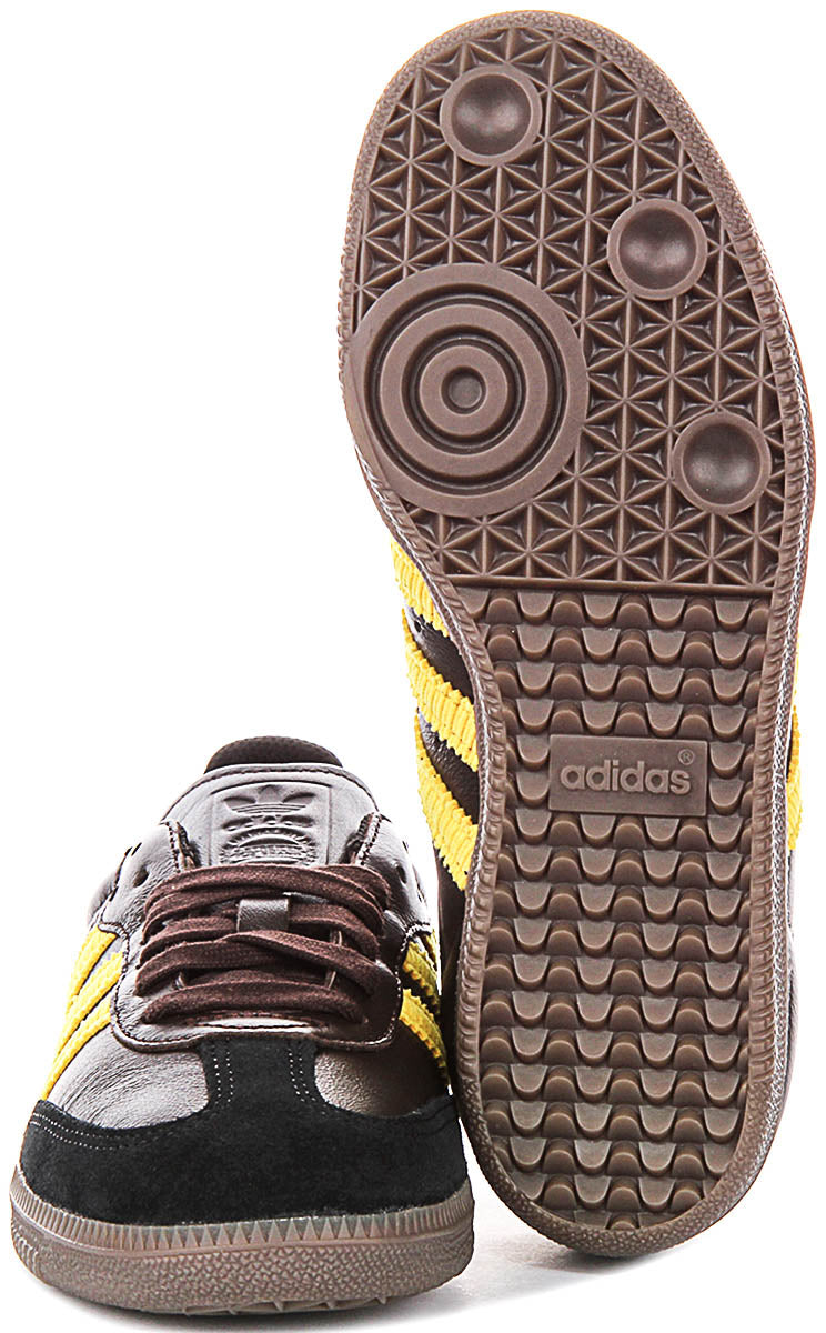 Adidas Samba OG In Donkerbruin Geel Voor Heren