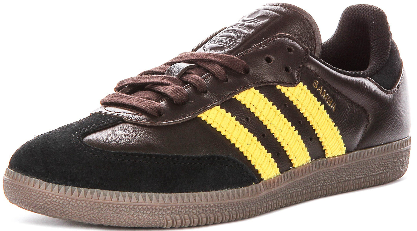 Adidas Samba OG In Donkerbruin Geel Voor Heren