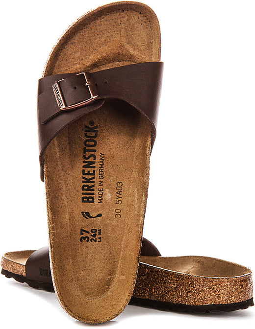 Birkenstock Madrid Bs in Donkerbruin | Smalle Pasvorm