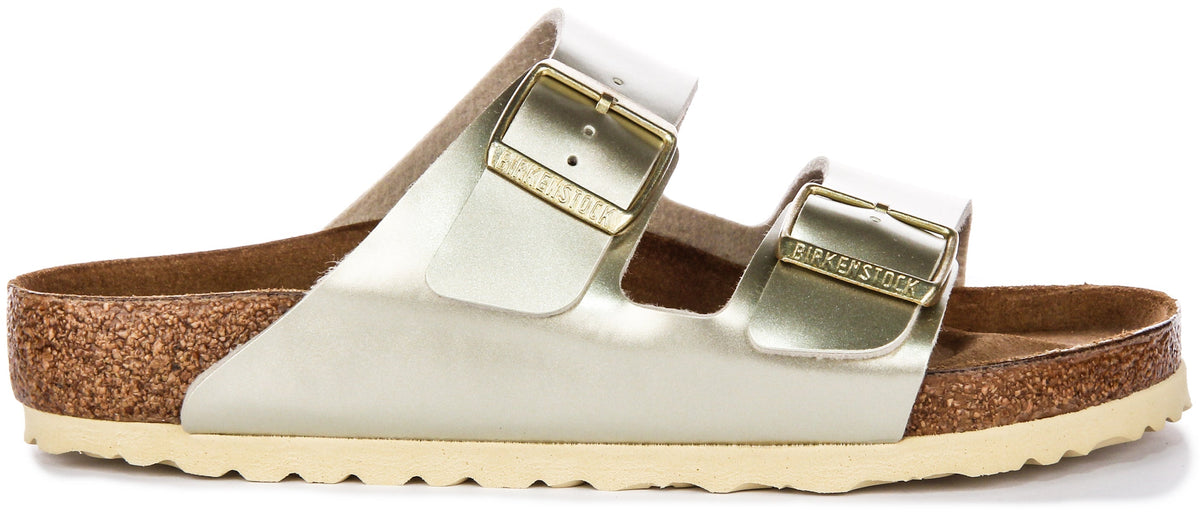 Birkenstock Arizona Kids BS in Oro Metallico per Ragazzi