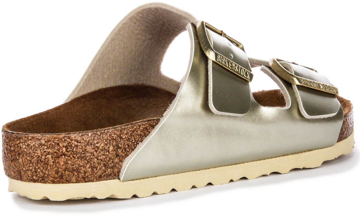 Birkenstock Arizona Kids BS in Oro Metallico per Ragazzi