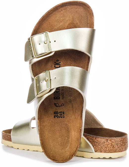 Birkenstock Arizona Kids BS in Oro Metallico per Ragazzi