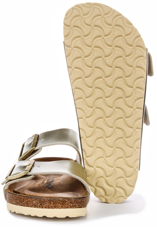 Birkenstock Arizona Kids BS in Oro Metallico per Ragazzi