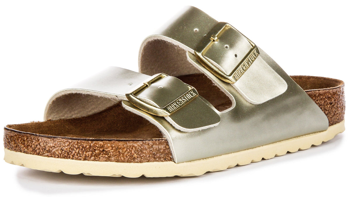 Birkenstock Arizona Kids BS in Oro Metallico per Ragazzi