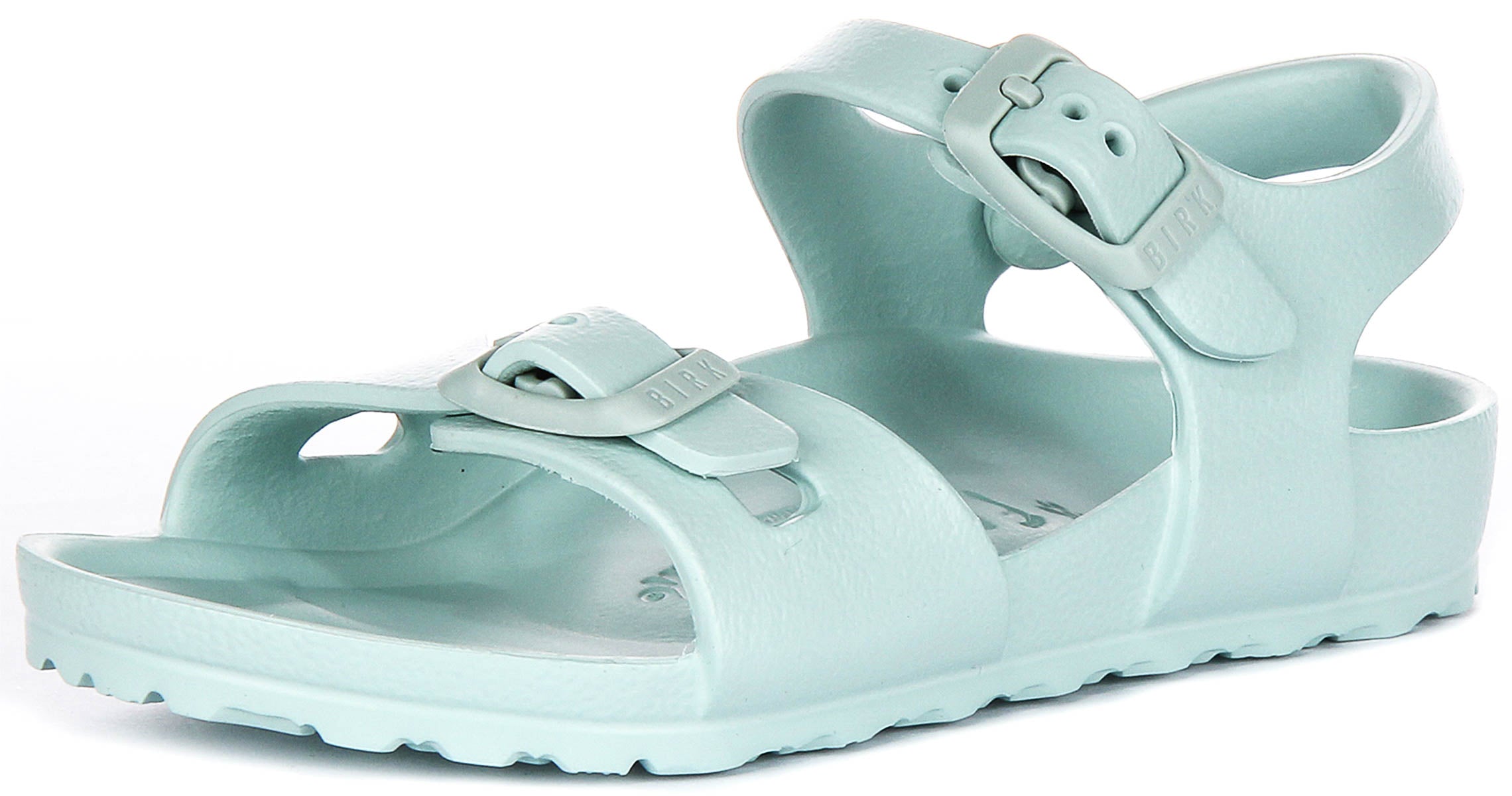 Birkenstock Rio Eva Kids en Vert | Coupe Étroit