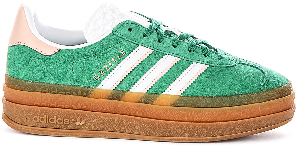 Adidas Gazelle Bold J In Green For Junior