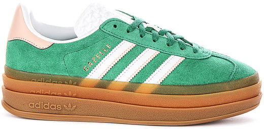 Adidas Gazelle Bold J In Green For Junior