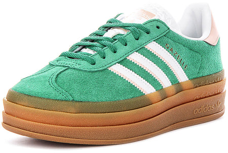 Adidas Gazelle Bold J In Green For Junior