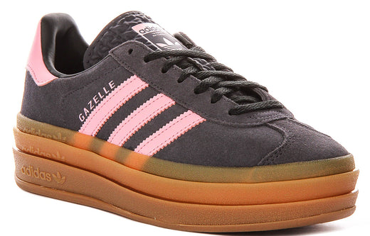 Adidas Gazelle Bold J In Greypink For Youth