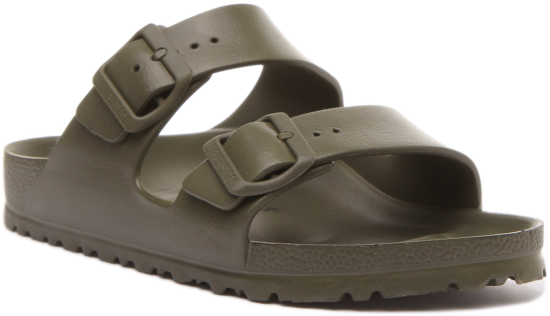Sandale Birkenstock Arizona EVA à double lanière pour femme en kaki