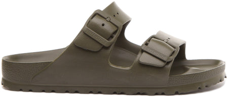 Sandale Birkenstock Arizona EVA à double lanière pour femme en kaki