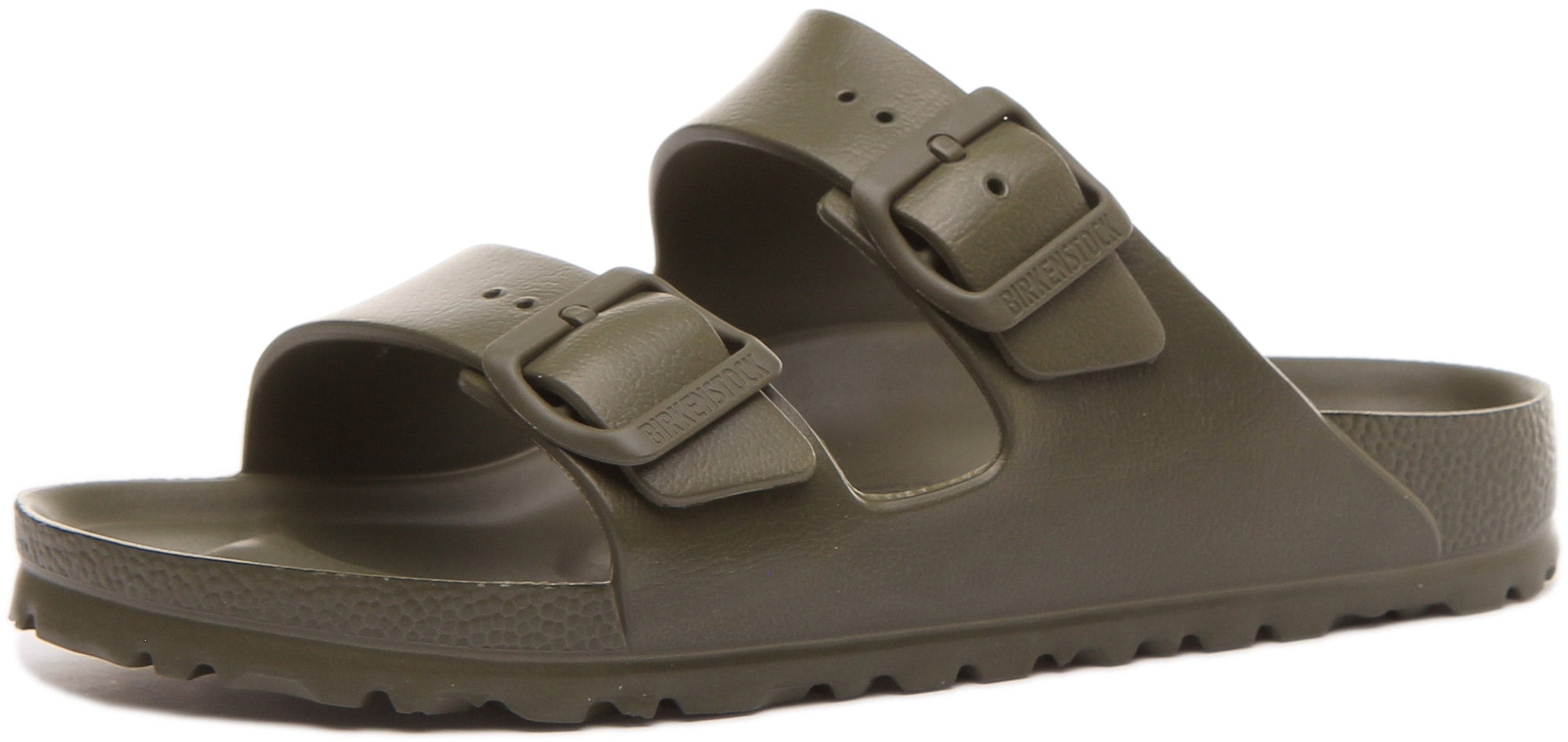 Sandale Birkenstock Arizona EVA à double lanière pour femme en kaki