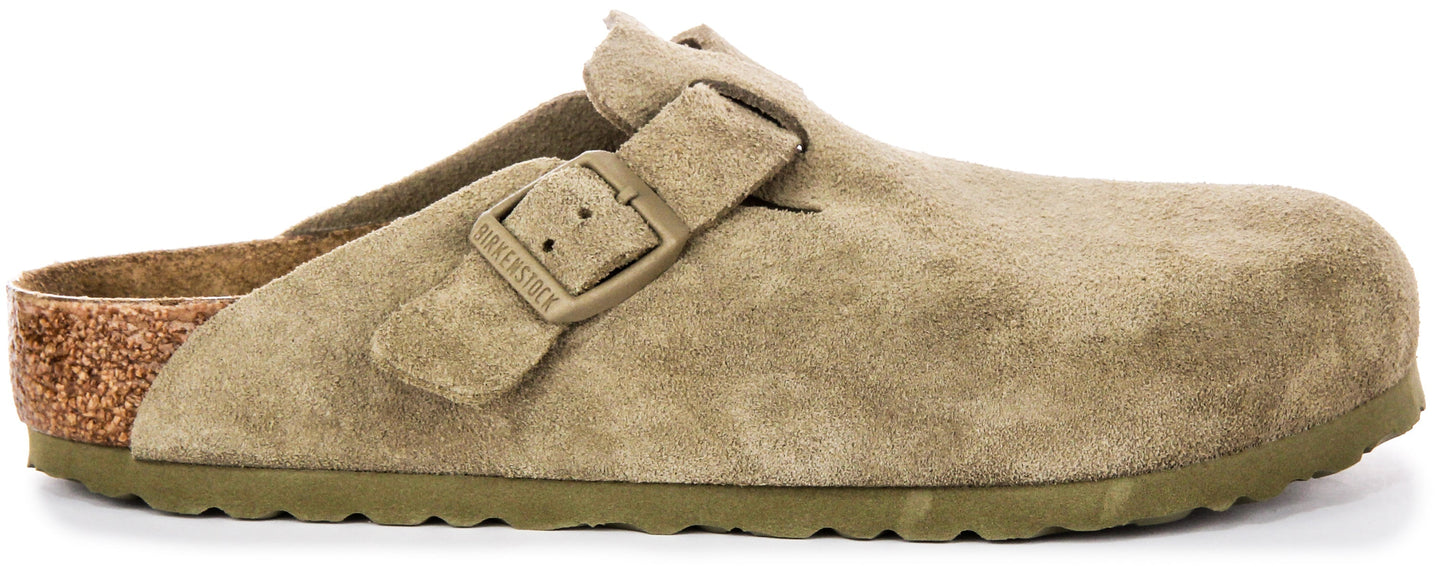Birkenstock Boston Bs in Kaki | Normale Pasvorm