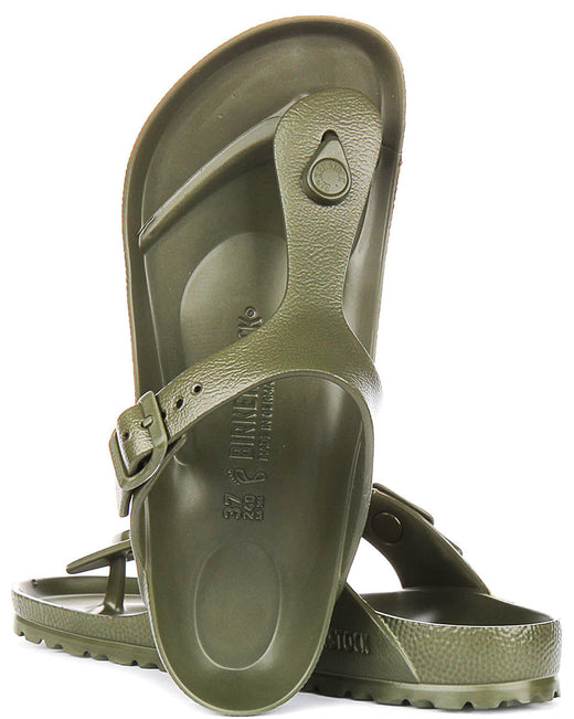 Birkenstock Gizeh Eva In Khaki | Regular Fit