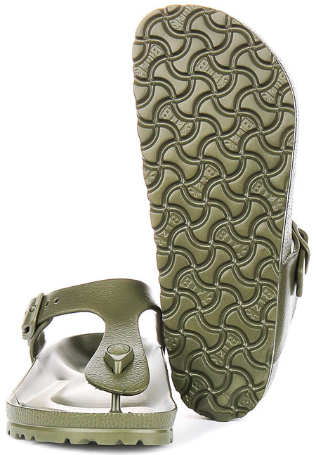 Birkenstock Gizeh Eva In Khaki | Regular Fit
