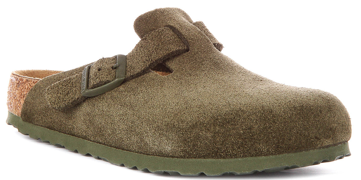 Birkenstock Boston Bs en Verde Caqui | Ajuste Regular