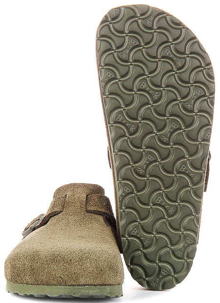 Birkenstock Boston Bs en Verde Caqui | Ajuste Regular