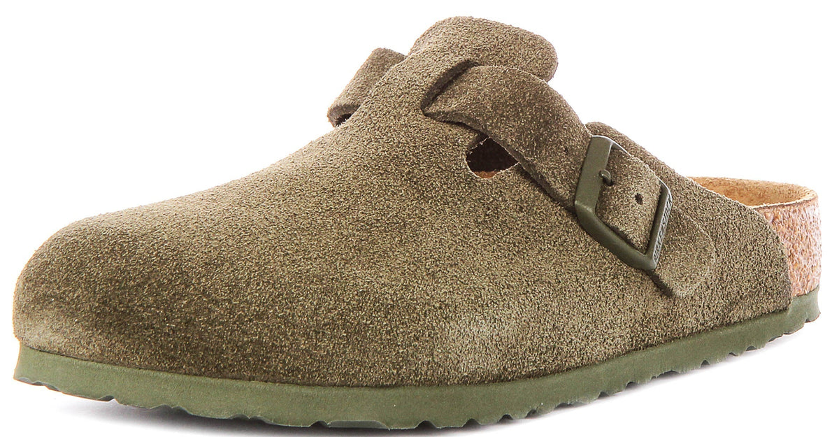 Birkenstock Boston Bs en Verde Caqui | Ajuste Regular