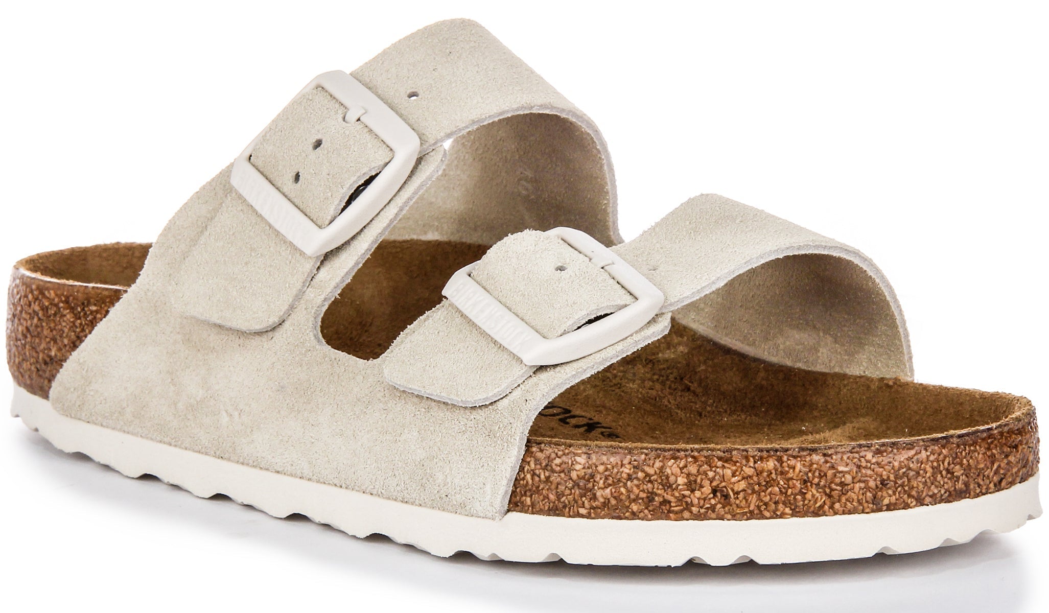 Birkenstock Arizona Bs Suède in Lichtgrijs | Standaard Pasvorm