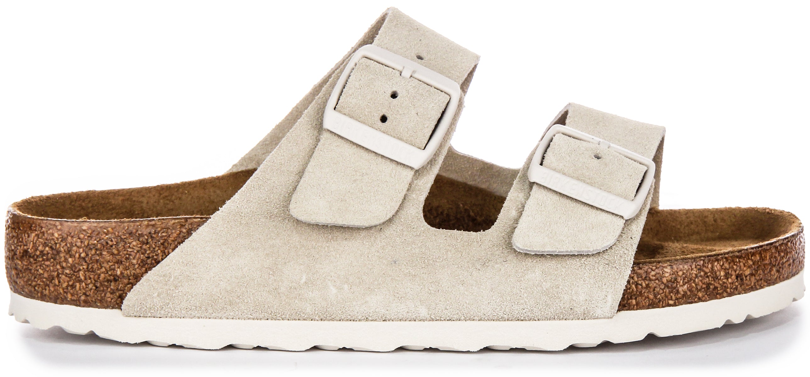 Birkenstock Arizona Bs Suède in Lichtgrijs | Standaard Pasvorm
