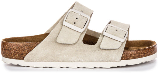 Birkenstock Arizona Bs Suède en Gris Clair | Coupe Standard