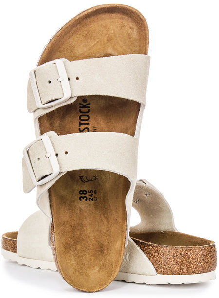 Birkenstock Arizona Bs Suède in Lichtgrijs | Standaard Pasvorm