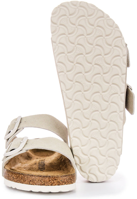 Birkenstock Arizona Bs Suède en Gris Clair | Coupe Standard