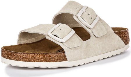 Birkenstock Arizona Bs Suède in Lichtgrijs | Standaard Pasvorm