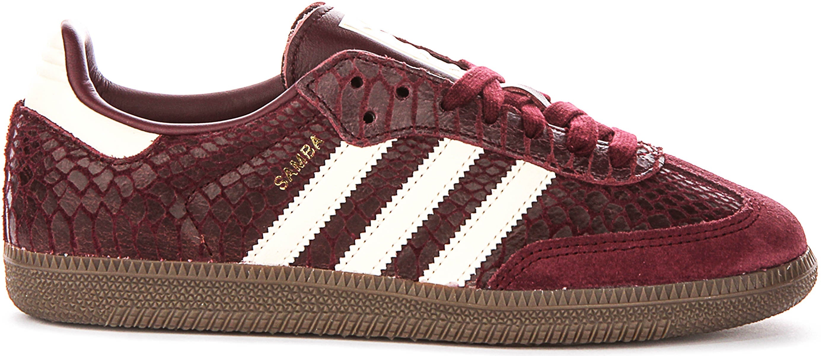 Adidas Samba OG W in Kastanjebruin Slangenprint voor Dames