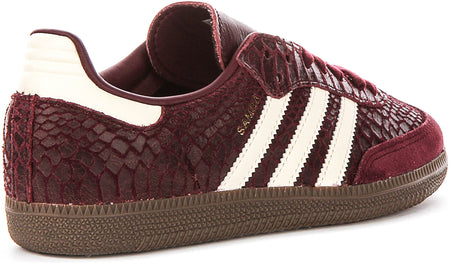 Adidas Samba OG W in Kastanjebruin Slangenprint voor Dames