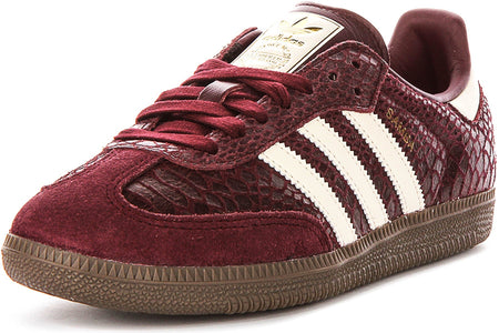 Adidas Samba OG W in Kastanjebruin Slangenprint voor Dames