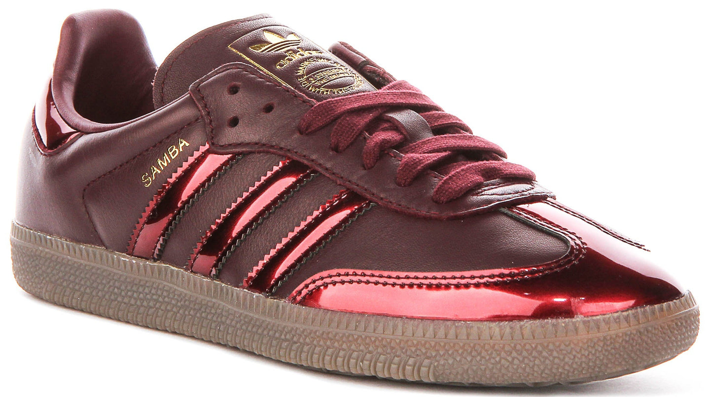 Adidas Samba OG W en bordeaux métallique pour femmes