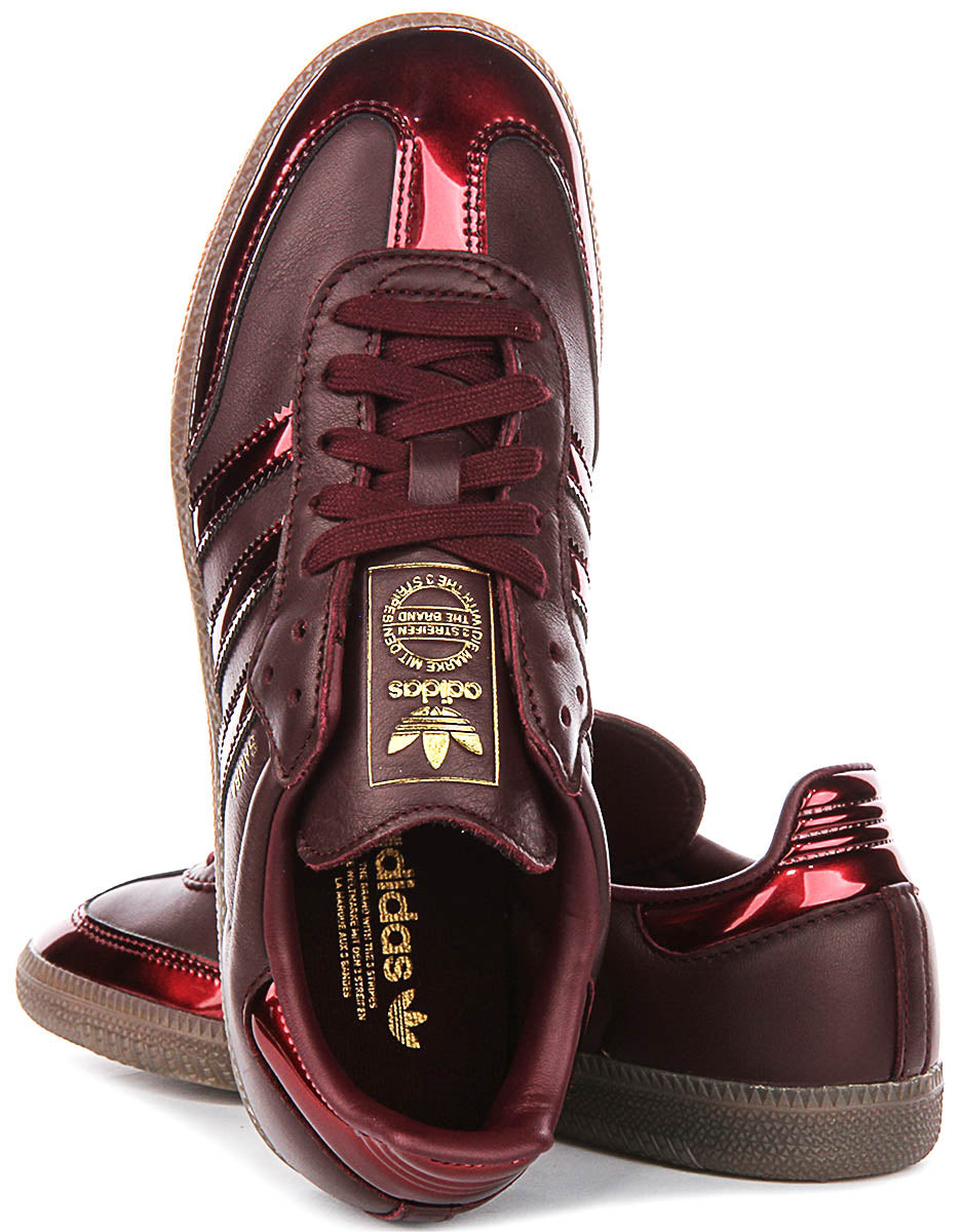 Adidas Samba OG W in Kastanjebruin Metallic voor Dames
