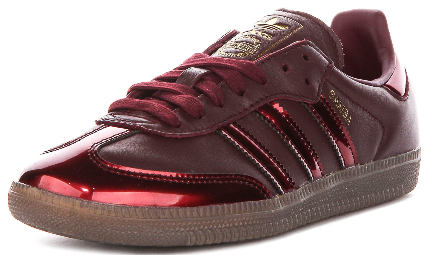 Adidas Samba OG W en bordeaux métallique pour femmes