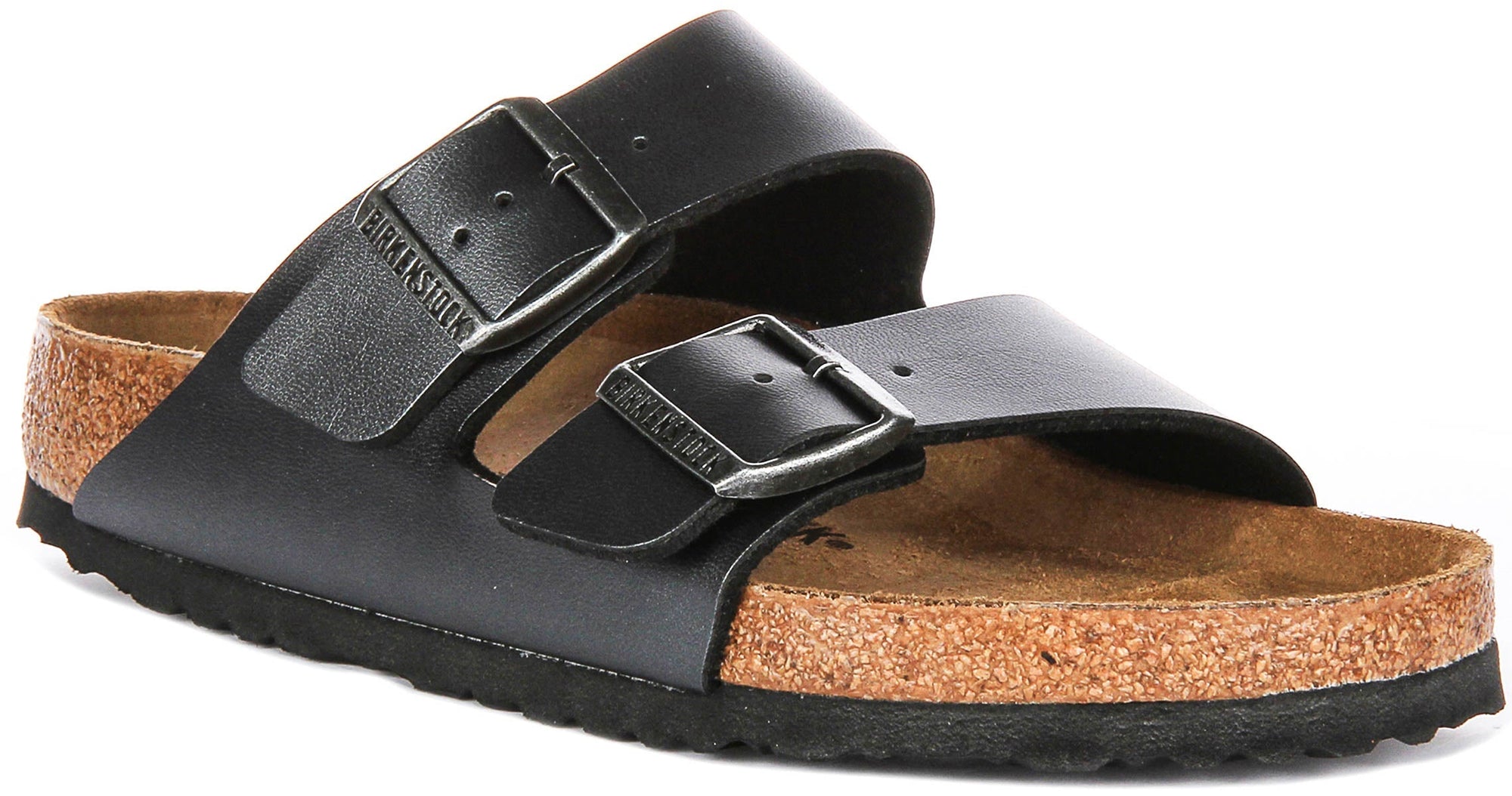 Birkenstock Arizona BS in Metaal Zwart | Normale Pasvorm