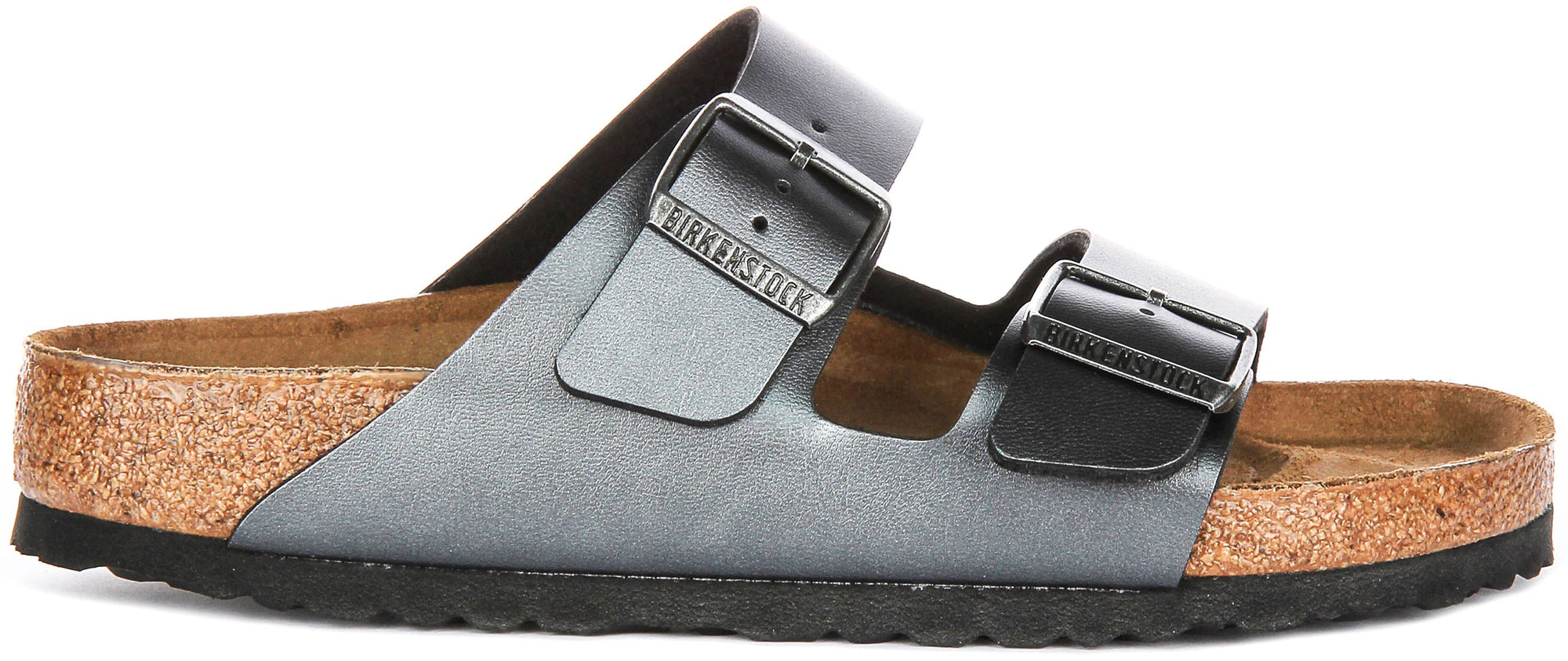 Birkenstock Arizona BS in Metaal Zwart | Normale Pasvorm