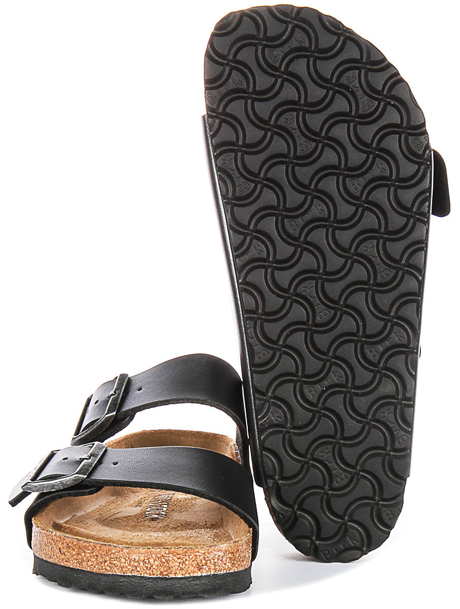 Birkenstock Arizona BS in Metaal Zwart | Normale Pasvorm