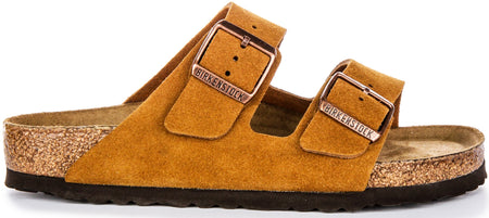 Birkenstock Arizona Soft Footbed en mink | coupe régulière  