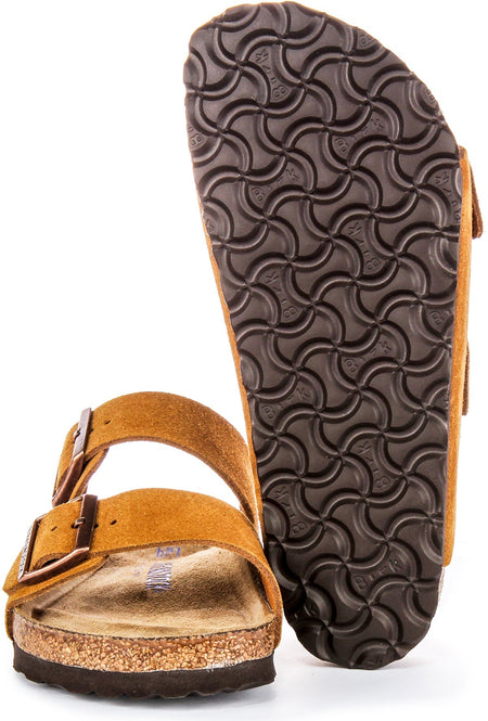 Birkenstock Arizona Soft Footbed en mink | coupe régulière  