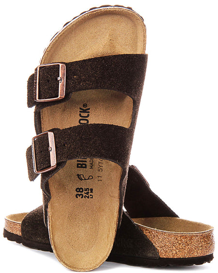 Birkenstock Arizon Bs in Moca Suède | Normale Pasvorm