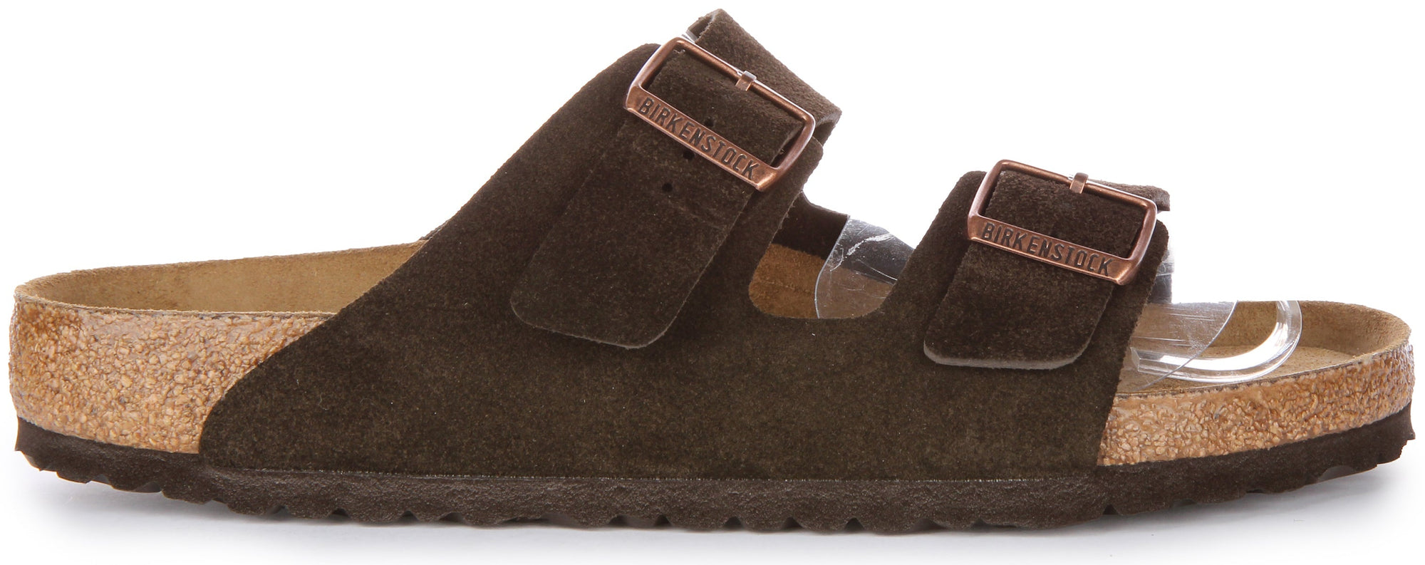 Birkenstock Arizona sandalen van suède leer voor heren in mocha